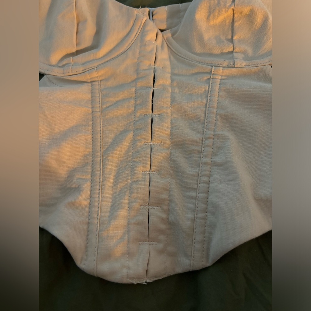 White fox boutique corset cut out top